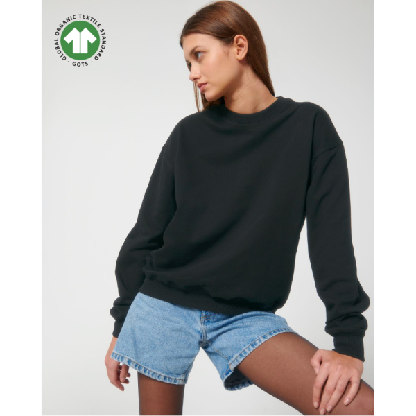 Ledger Dry - Sweatshirt unisexe à col rond, boxy et sec au toucher
